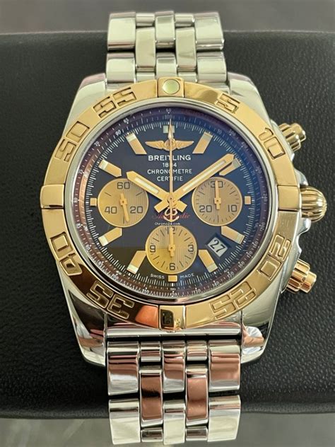 used breitling two tone|vintage breitling chronomat.